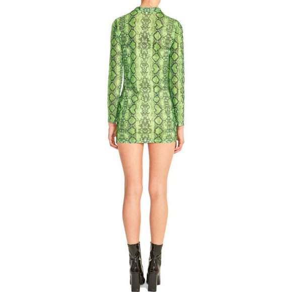 NWT BB DAKOTA BY STEVE MADDEN SNAKE PRINT MINI SHEATH DRESS - M - Picture 3 of 9